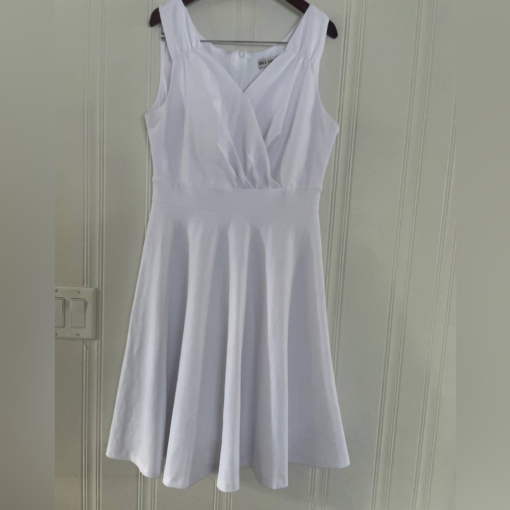 Grace Karin White Sleeveless Knee Length Dress - Picture 6 of 9